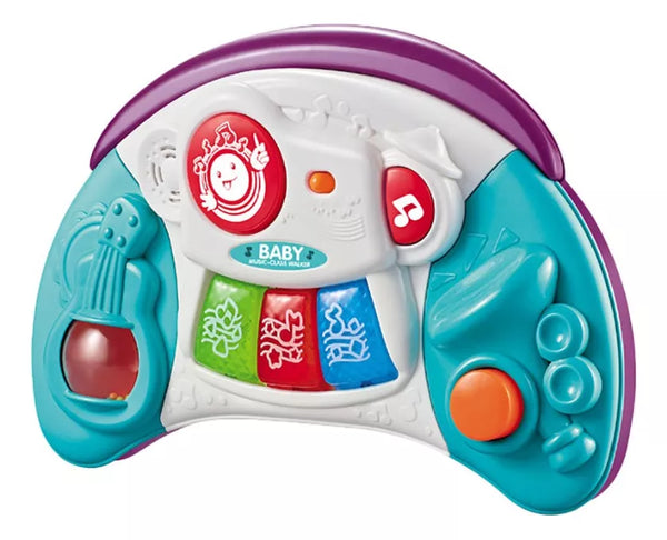 Educational Baby Musical Instrument Toy Set with Lights featuring colorful buttons and interactive sounds.