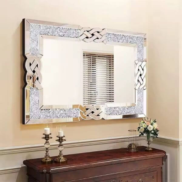 Perfect Dealz Decorative Crystal Wall Mirror