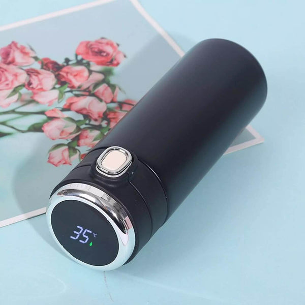 Perfect Dealz Double-Layer Stainless Steel Thermal Mug with Smart Temperature Display – 420 ml