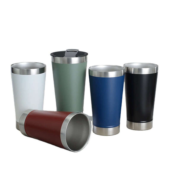 Perfect Dealz Double-Wall Stainless Steel Thermal Mug with Lid and Opener