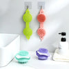 Double-sided Pet Grooming Brush in vibrant colors for effective pet grooming and bathing.