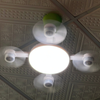 Drone-Style LED Ceiling Fan Light with Remote Control