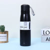 Dual Vacuum Insulated Stainless Steel Water Bottle in black with a stylish design and durable construction.