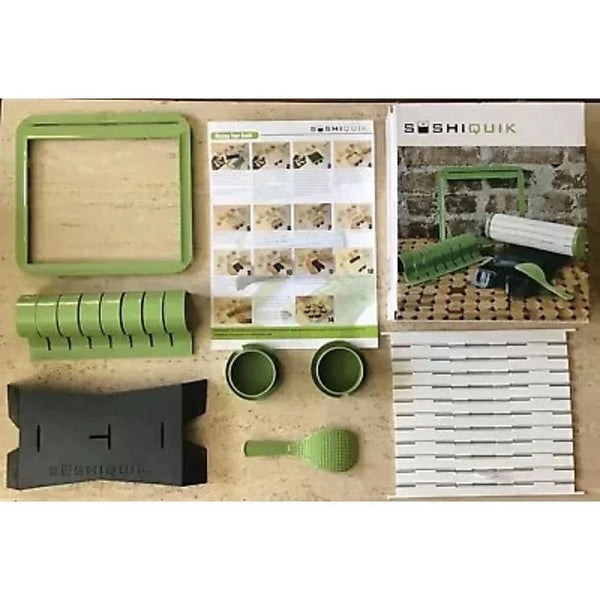 Easy Roll Sushi Maker Kit includes essential tools and guide for making sushi at home.
