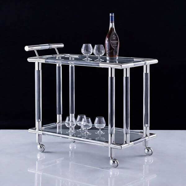 Perfect Dealz Elegant Accent Dining Cart