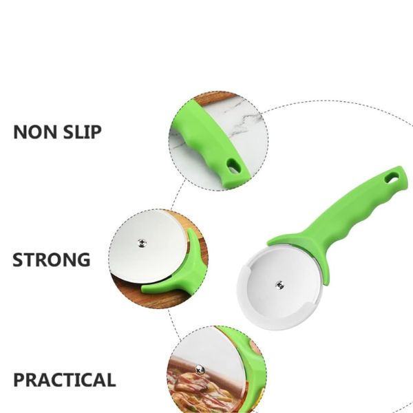 Perfect Dealz Handheld Stainless Steel Pizza Cutter Wheel
