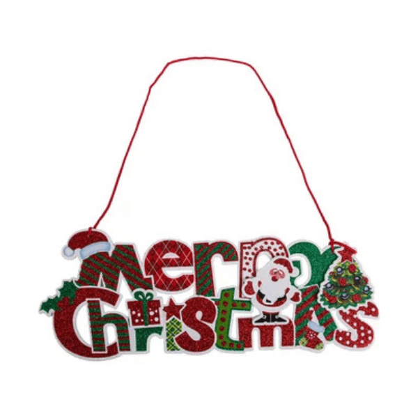 Festive Merry Christmas Wall Plaque – 40cm