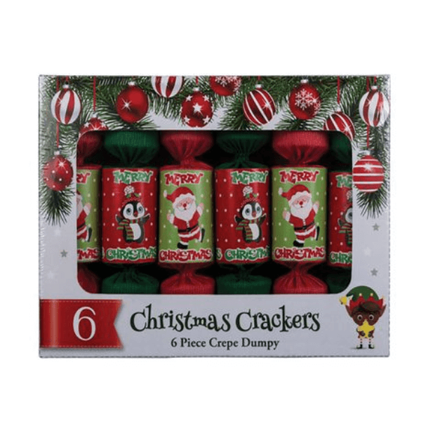 Festive Table Crackers – 6-Piece Dumpy Set