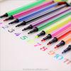 Fibre Tip Water Colour Marker Pen Set of 24 displayed in vibrant colors on a drawing surface.