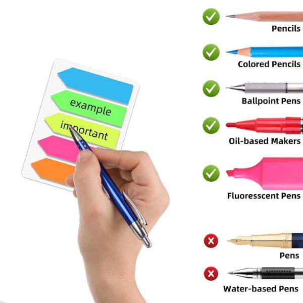 Fluorescent Rainbow Sticky Notes & Page Flags