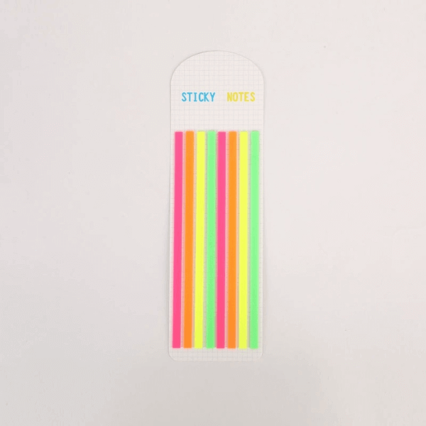 Perfect Dealz Fluorescent Sticky Note Flags Slim Multi-Colour Set