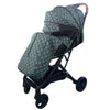 Foldable Multifunctional Baby Stroller with quilted fabric and adjustable canopy for child comfort.