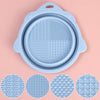 Foldable Silicone Makeup Brush & Puff Cleaning Bowl