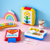 Fun Superhero Kids Bento Lunch Box with vibrant designs and compartments for kids' meals, ideal for school and picnics.