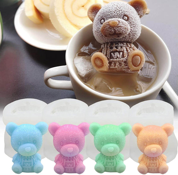 Perfect Dealz Fun Bear-Shaped Silicone Ice Cube and Chocolate Mold