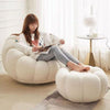 Perfect Dealz Fuzzy Pumpkin Chair with Ottoman