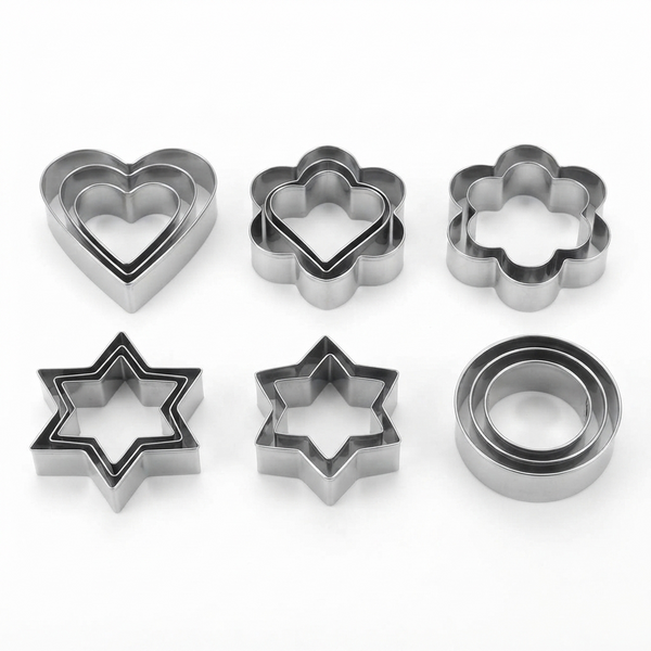 12 Pcs Stainless Steel Cookie Cutter Set