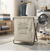Steel Frame Collapsible Laundry Hamper Wash Day Laundry Basket