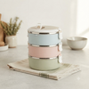3 Layer Round Stainless Steel Thermal Insulated Lunch Box