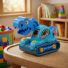 Dino Vehicle Construction Toy with playful dinosaur design and tracked vehicle, perfect for imaginative play.