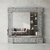 Square Crushed Crystal Decorative Wall Mirror