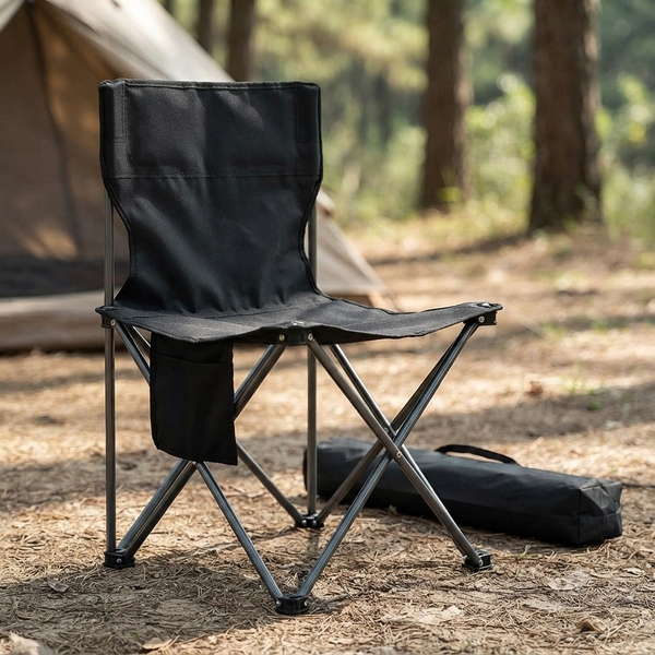 Folding High Back Camping Chair with Carry Bag