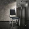 Chrome Frame Stacking Visitor Chair with Padded Seat