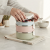 3 Layer Round Stainless Steel Thermal Insulated Lunch Box