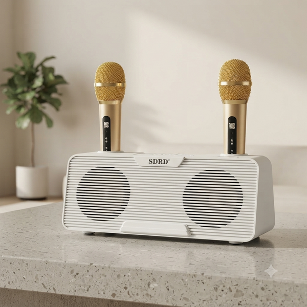 Mini Karaoke Speaker with 2 Microphones