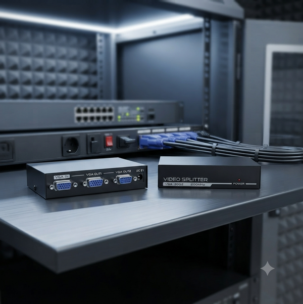 2 Port 200MHz VGA Splitter (1920 x 1440)