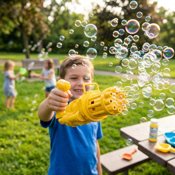 Outdoor Electric Gatling Bubble Guns For Kids