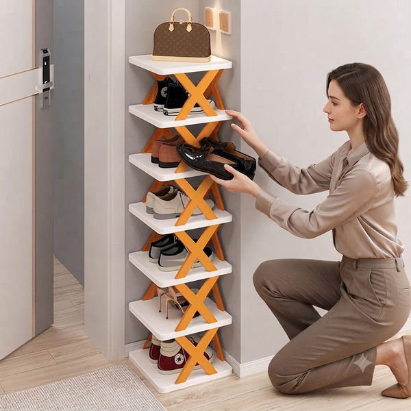 6 Tier Shoe Stackable Storage Rack Organizer