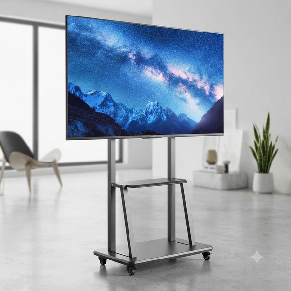 32''- 70'' Mobile Floor TV Mount Stand with Wheels