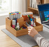 Compact Stationery and Office Caddy with multi-compartments for organized desk supplies like pens and markers.