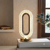 Oval Crystal Table Lamp