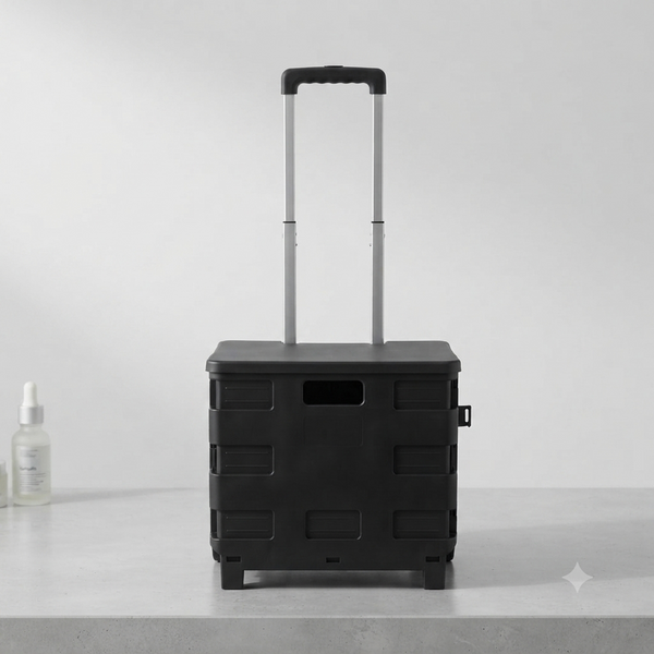 Double-Wheel Shopping Cart For Storage