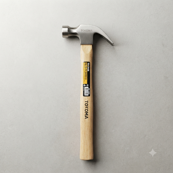 Curved Claw Hammer with Wooden Handle