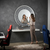 Round Decorative Crystal Wall Mirror