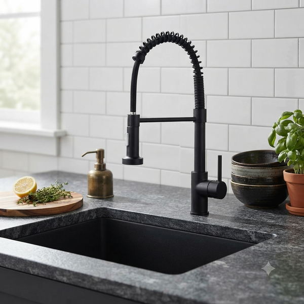 Single Handle Stainless Steel Pull Down Kitchen Sink Sprayer Tap