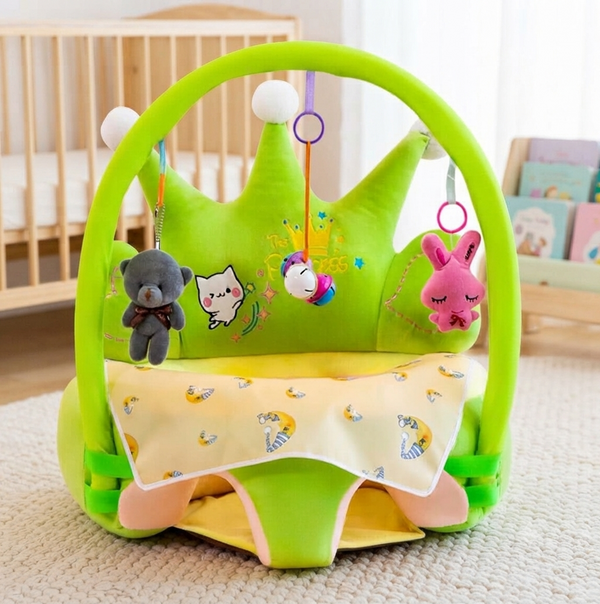 Kids Plush Chair Baby Seats Sofa With Game Pole