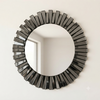 Round Smoked Glass Decorative Wall Mirror