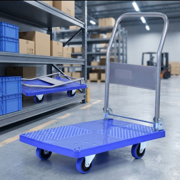 100kg Heavy Weight King Single Platform Trolley 48x68cm