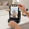 Travel Solar Light with Makeup Mirror and Solar Power Bank