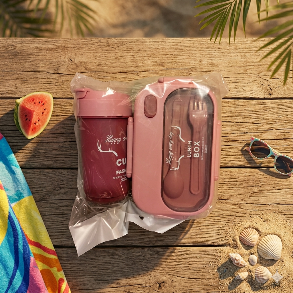 Kids Bento Lunch Box and Matching Drink Cup – Perfect Dealz