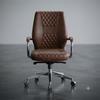 Brown Quilted Executive Office Chair