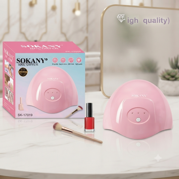 Portable Nail Gel Curing Lamp With Nail Polish Dryer