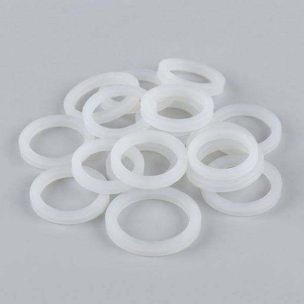 Sealing Ring Set assortment featuring various sizes of white sealing rings for mechanical connections.
