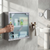 Stainless Steel Medicine Cabinet with Lock and Magnetic Door