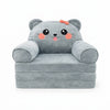 Childrens Animal Sofa Chair with cute cat design, perfect for kids' reading and playtime.