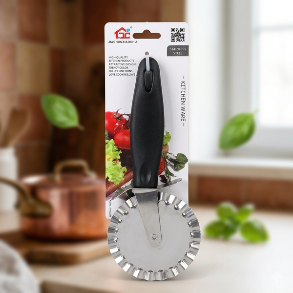 Stainless Steel Fluted Pastry & Pizza Cutter Wheel